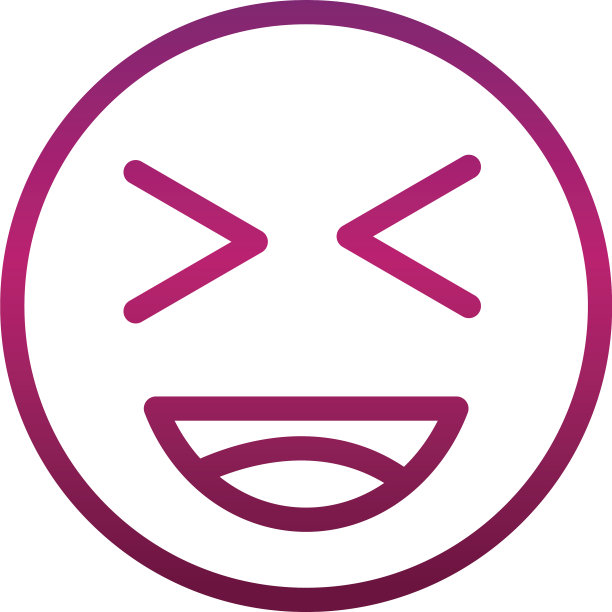 闭眼大笑滑稽笑脸表情符号图片下载
