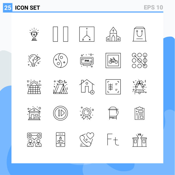 移动界面线设25个象形文字图片下载