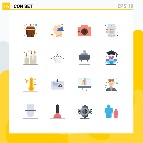 16种适用于网络和移动的通用平面颜色图片下载