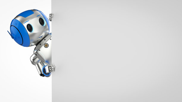 可爱的有空格的人工智能机器人图片下载