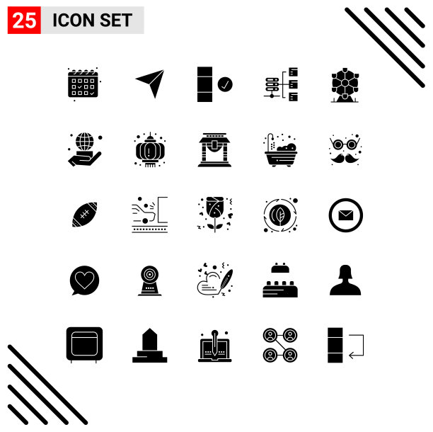 主题立体符号和可编辑符号的25个图片下载