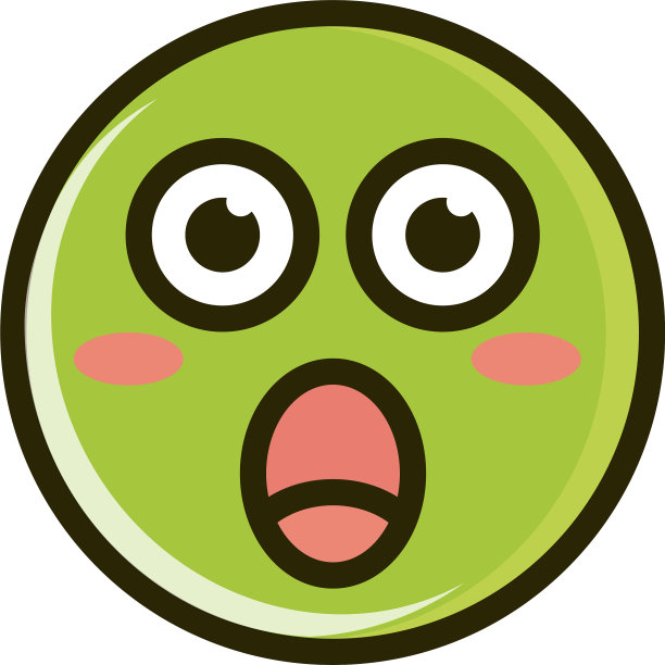 惊讶有趣的笑脸表情符号面部表情图片下载