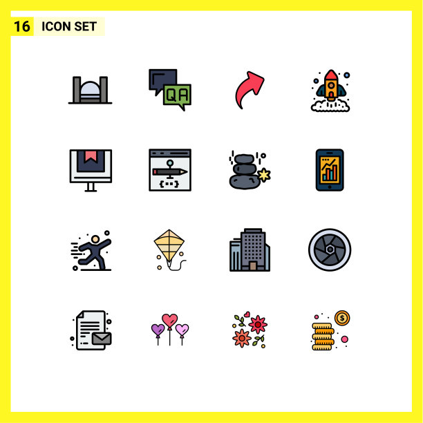 16 .用户界面平色填充线包图片下载