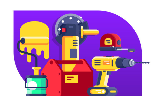 设置维修和施工工具图片下载