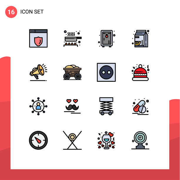 通用图标符号组16现代扁平图片下载