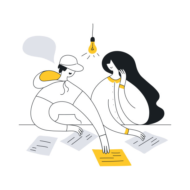 团队会议和团队合作概念，讨论项目-矢量图片下载