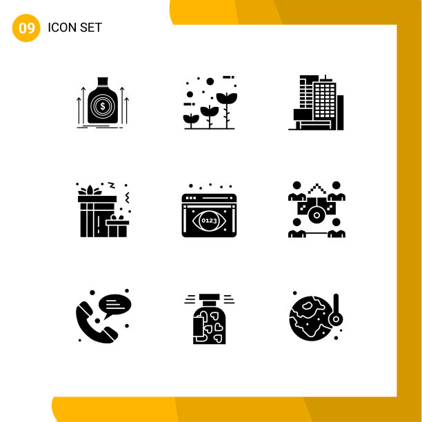 主题立体符号和可编辑符号的9种图片下载