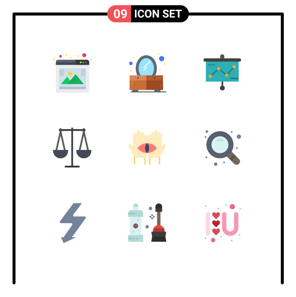 设置9个现代UI图标符号为medium图片下载