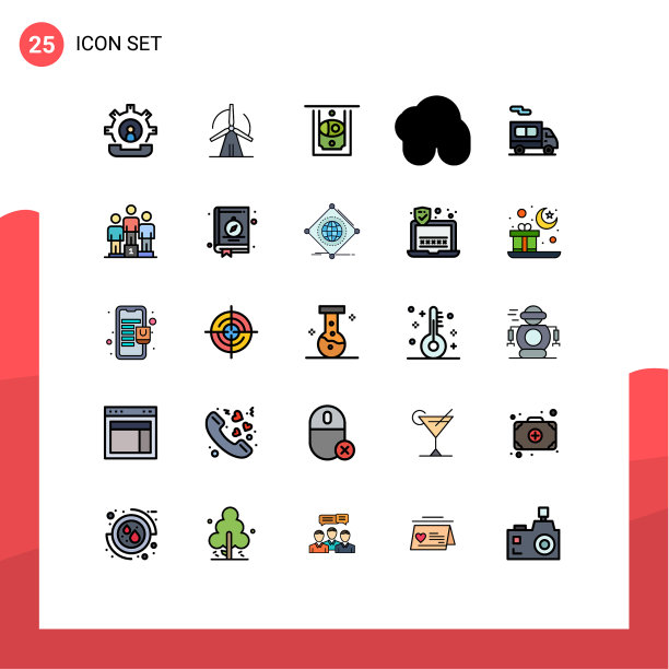 现代设置25填充线和平色图片下载