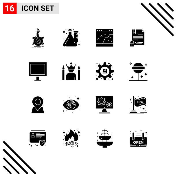 16 .用户界面实心字形包现代图片下载