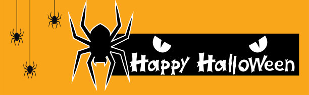 万圣节海报，夜晚背景与令人毛骨悚然的城堡和南瓜，插图。万圣节庆祝会贺卡，万圣节派对海报。图片下载