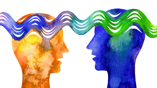 两个人之间的心灵感应交流图片下载