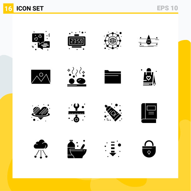 16 .用户界面实心字形包现代图片下载