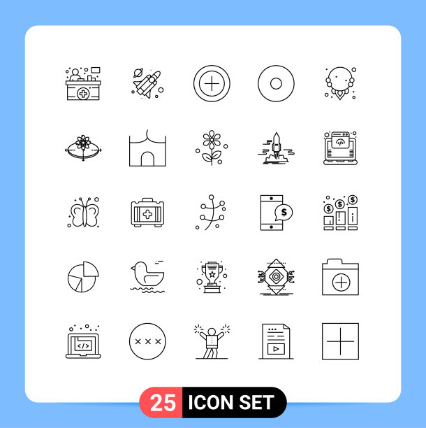 设置25线网格概念项链图片下载