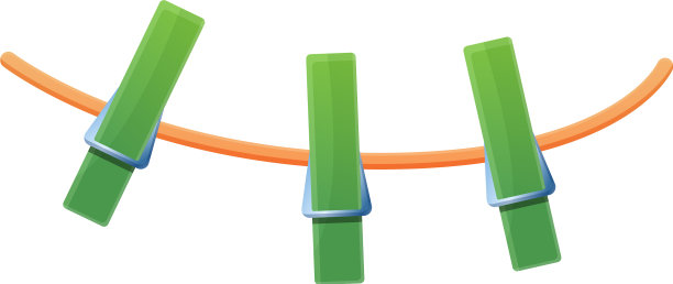 衣服别针线图标卡通风格图片下载