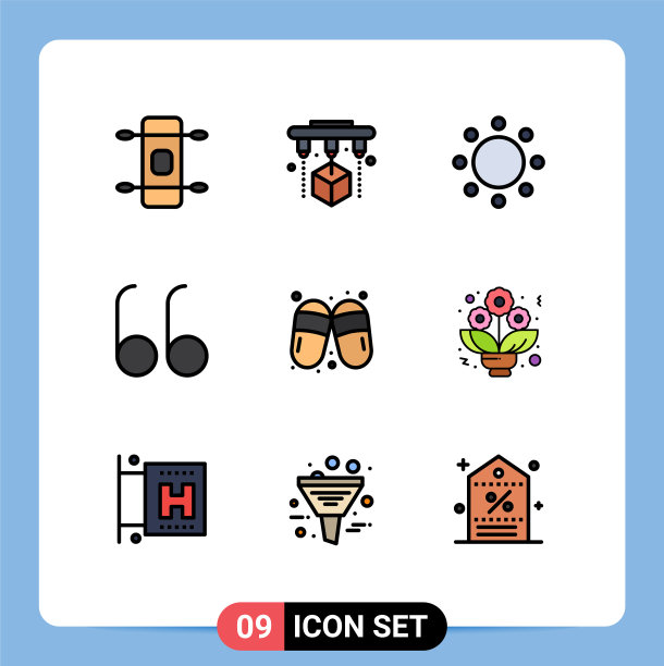 设置9商业填充线平面颜色包图片下载