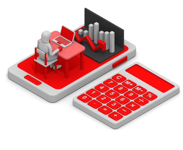 工作的女人。会计的职业。在公司工作的妇女。使用个人电脑的人。居家办公图片下载