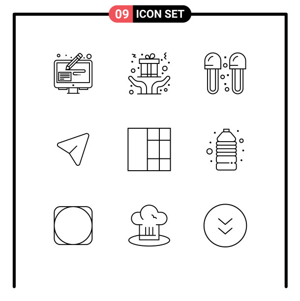 通用图标符号组9现代轮廓图片下载