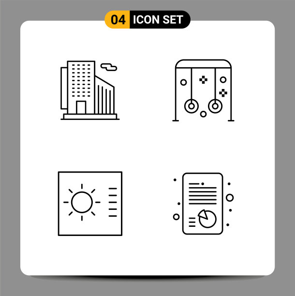 包装4现代填充线平色标志和图片下载