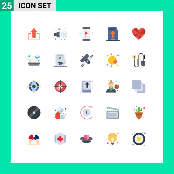 平色包25个通用符号喜欢图片下载