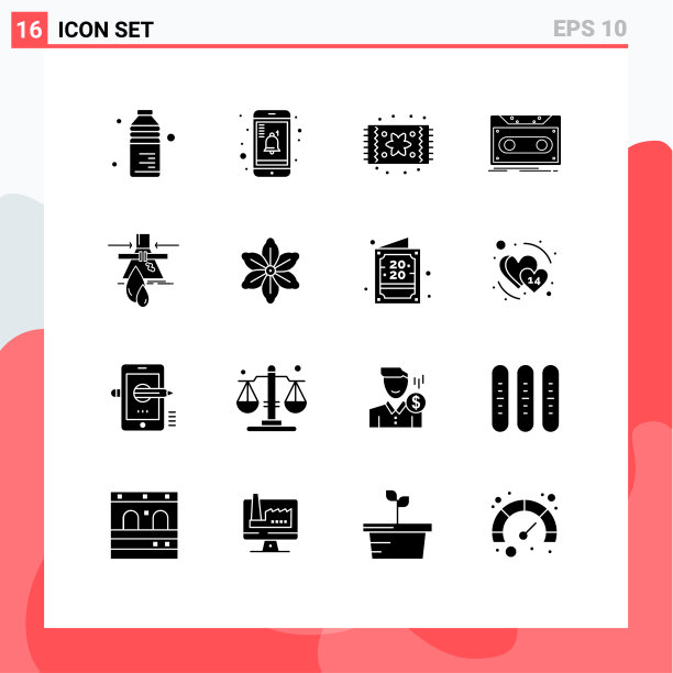 16组现代固体字形设置泄漏图片下载