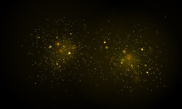 金色的光散景。图片下载