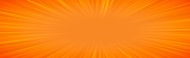 全景橙色漫画变焦与线条-插图图片下载