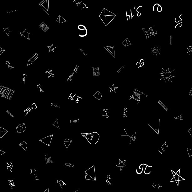 抽象矢量学校涂鸦无缝模式图片下载