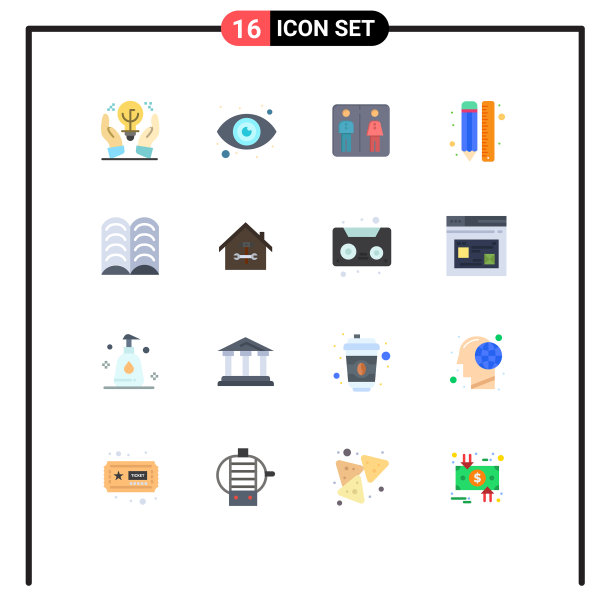 用户界面包16个基本平色的图片下载