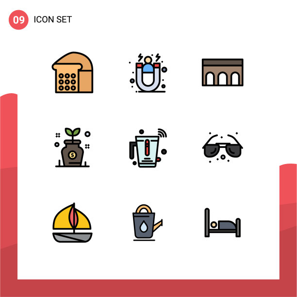 设置9商业填充线平面颜色包图片下载