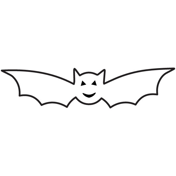 万圣节黑线艺术蝙蝠与黄色的眼睛孤立在白色。蝙蝠剪影在白色背景的标志，明信片，纹身，贴纸，服装设计。矢量插图。万圣节的装饰品图片下载