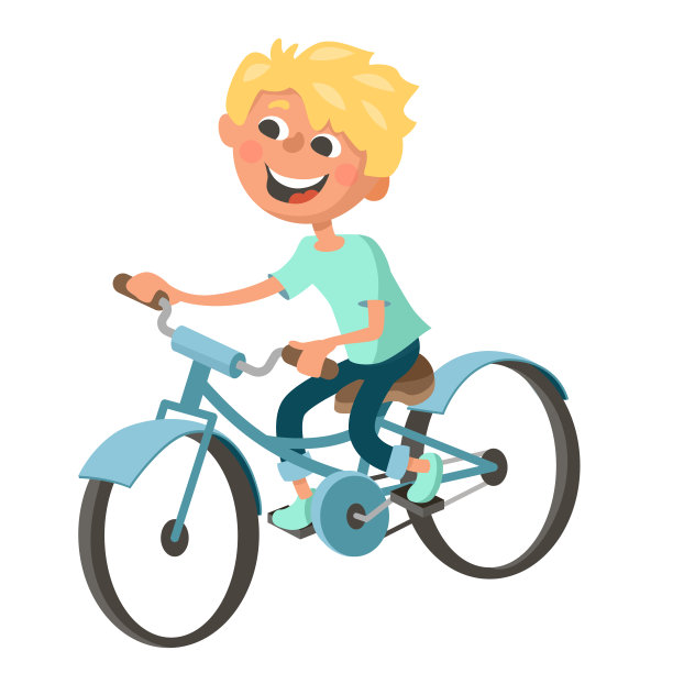 男孩骑自行车图片下载