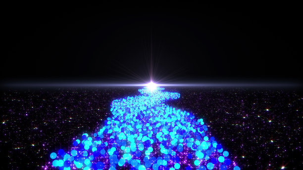 太空恒星银河系银河系道路未来照明3D插图背景图片下载
