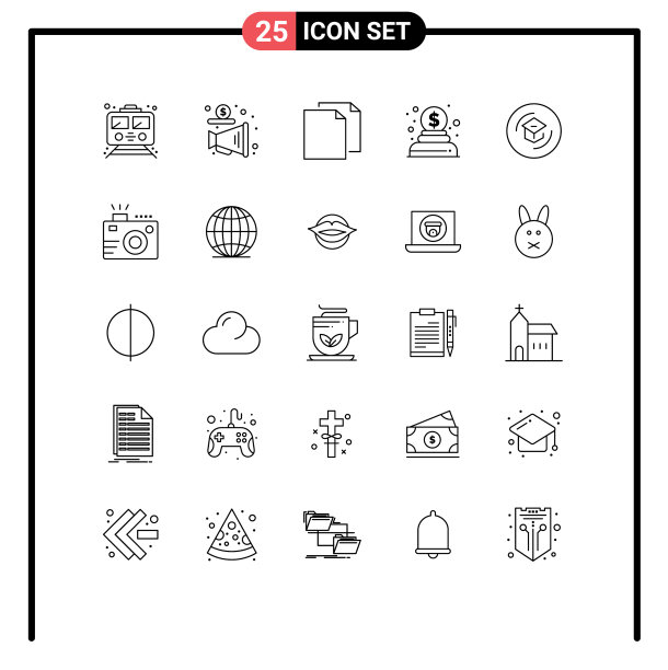 25线概念为网站移动和应用程序图片下载