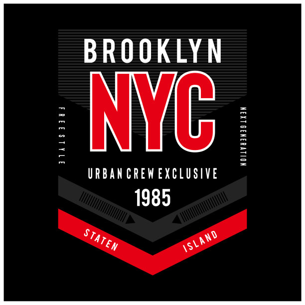纽约t恤的排版。图片下载