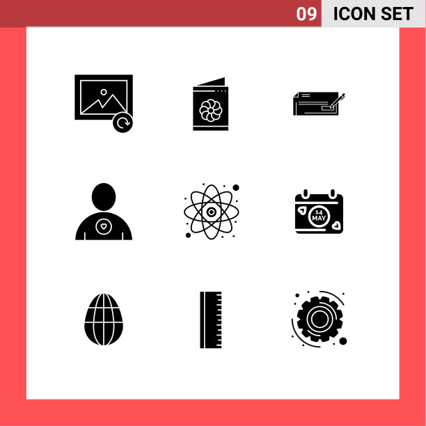 在网格上为教育心设置9个实心符号图片下载