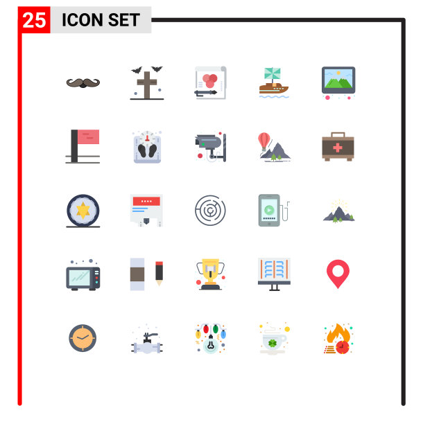 用户界面包25个基本平色的图片下载