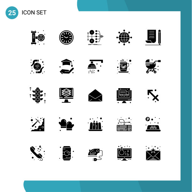 主题立体符号和可编辑符号的25个图片下载