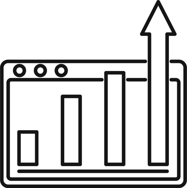 广告网页图表图标轮廓风格图片下载