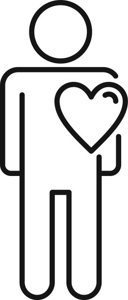 可爱的朋友图标轮廓风格图片下载