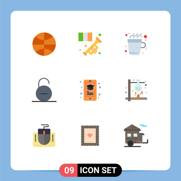 第九组单色标志和符号图片下载