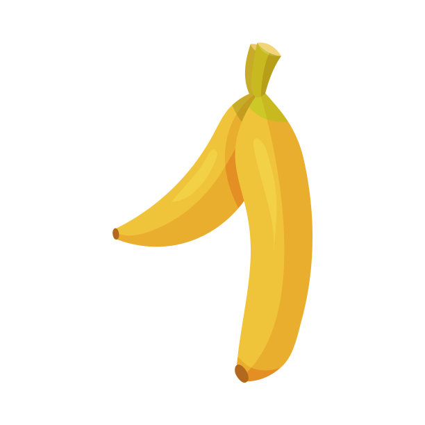 香蕉果实数排列，孤立在白色上图片下载