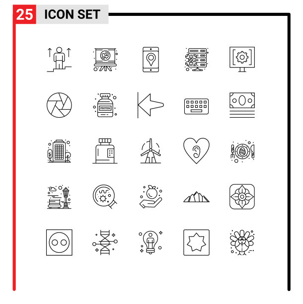 25线概念为网站移动和应用程序图片下载