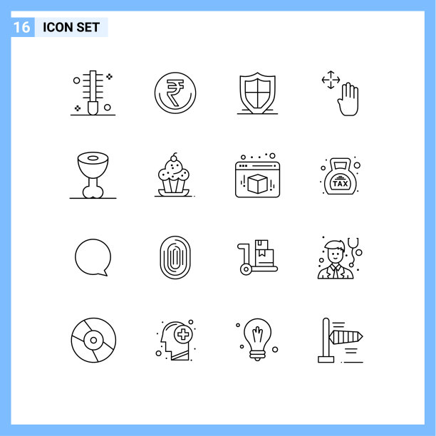 16适用于网络和移动的通用大纲图片下载