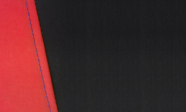 表面纹理织物，红色和黑色。图片下载