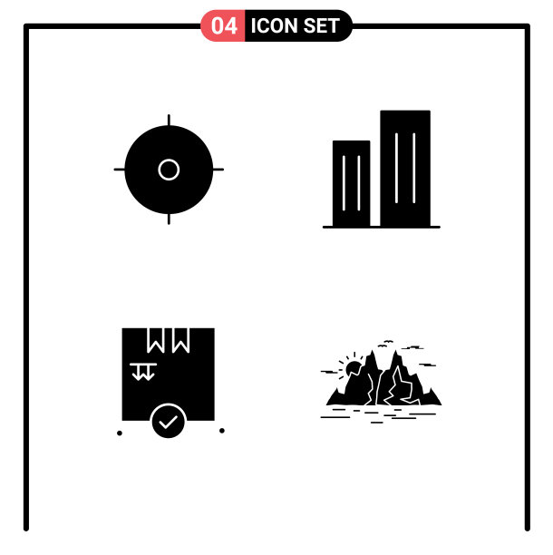 股票图标包装线标志和符号图片下载