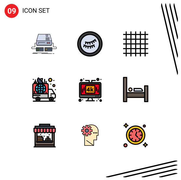 包9的创意填充线平色图片下载