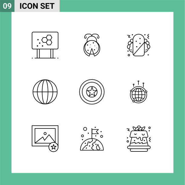 主题提纲和可编辑的符号图片下载