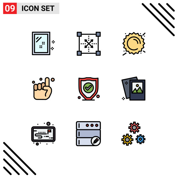 包9的创意填充线平色图片下载