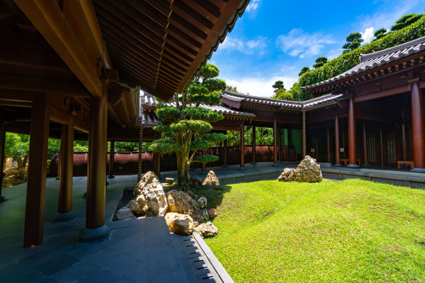智莲庵是位于香港九龙钻石山的大型佛教寺院建筑群图片下载